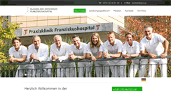 Desktop Screenshot of praxisklinikorthopaedie.de