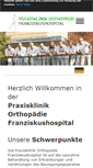 Mobile Screenshot of praxisklinikorthopaedie.de